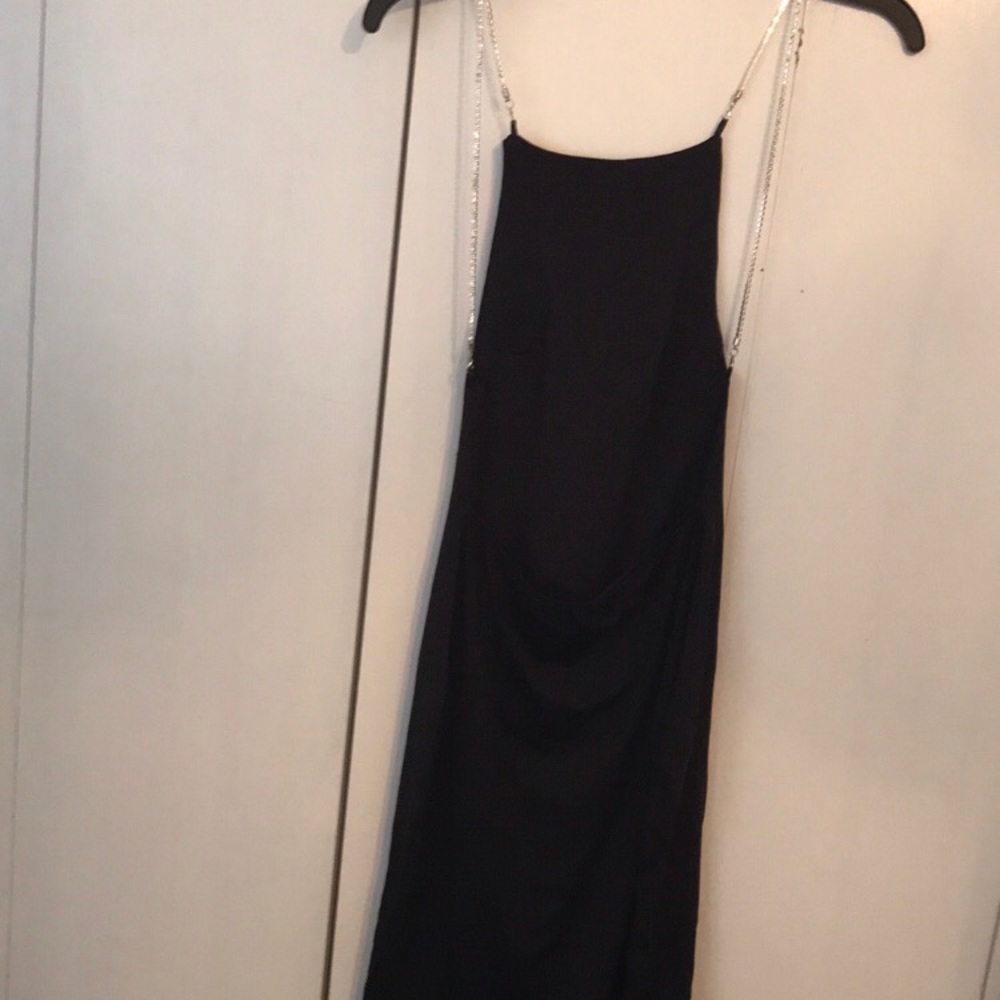 Sleek little black dress